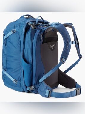 Osprey Blue Travel Backpack - Women’s Ozone Duplex 60